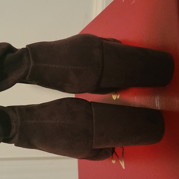 Brown faux suede Ziggy Soho above ankle boot - Picture 5 of 7